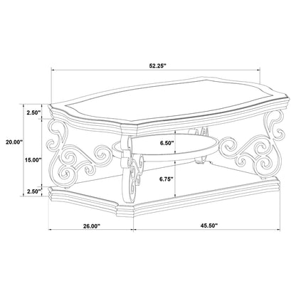 Bianca - 2 Shelf Table