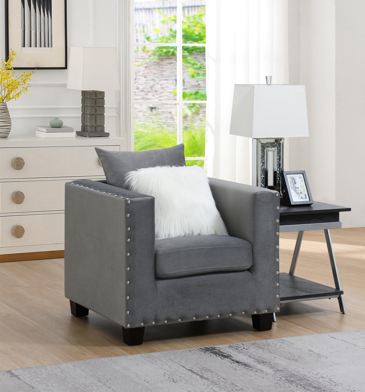 U513 - Sofa - Shimmer Silver