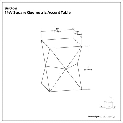 Sutton - Side Table - Natural