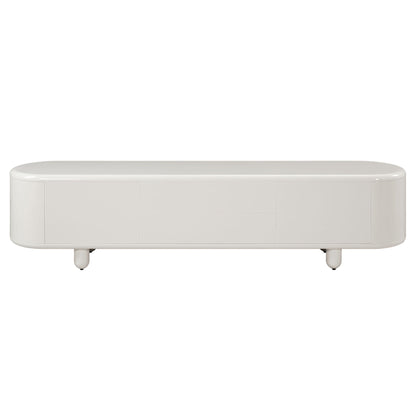 Keely - TV Stand - Gloss White