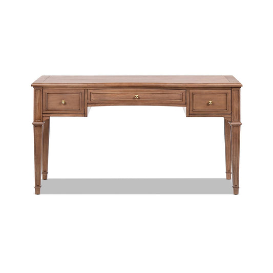 Dauphin - 3 Drawer Executive Desk - Brown