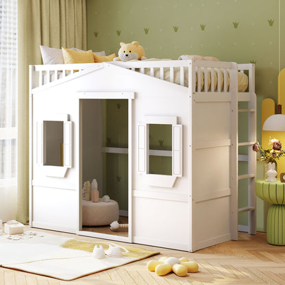 House Loft Bed With Ladder
