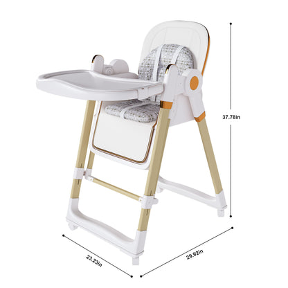 Convertible Baby High Chair To Rocker With 5 Point Harness