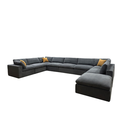 Custom Configuration Modular Sectional & Toss Pillows