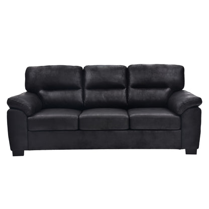 3 Seater Sofa With Padded Armrests And Triangular Leg