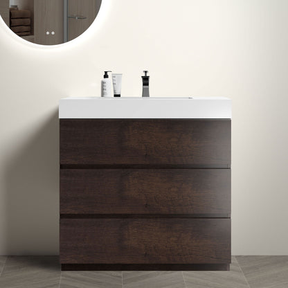 Alice - Bathroom Vanity With Large Storage, Freestanding