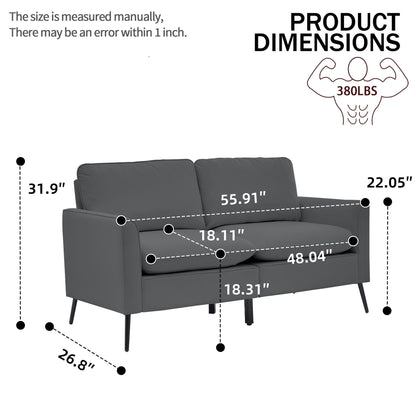 Upholstered Sofa Loveseat For Living Room