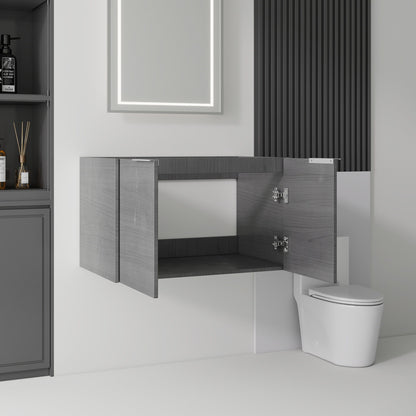 Floating Bathroom Vanity Cabinet With Soft Close Double Doors, Spacious Interior Storage, Wall Mounted, Cabinet Only