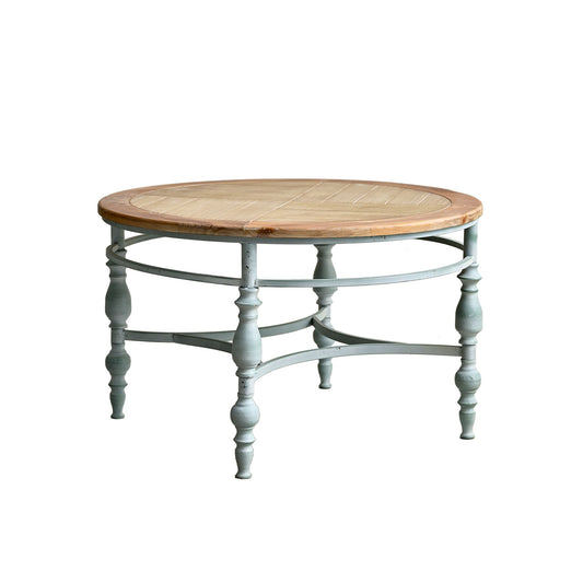 Round Top Carved Table For Living Room