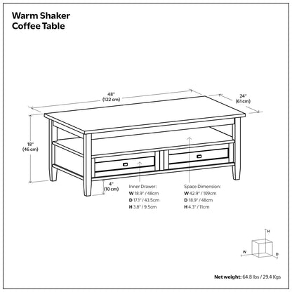 Warm Shaker - Handcrafted Table