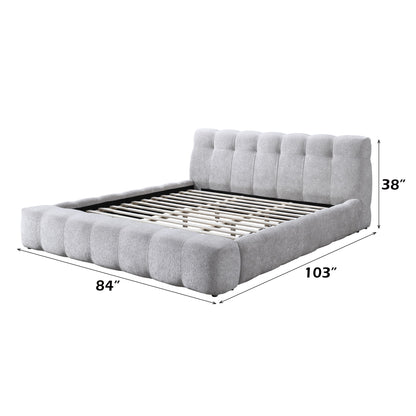 Hannah - Eastern King Bed - Gray