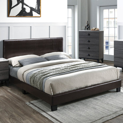 Upholstered Bed With Adjustable Headboard