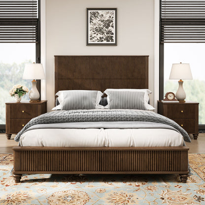 3 Piece Bedroom Set With Bed And 2 Nightstands