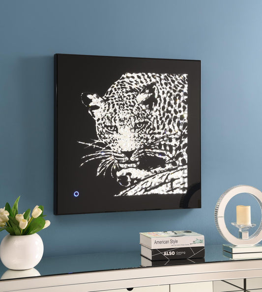 A2020 - LED Wall Art (Leopard) - Silver