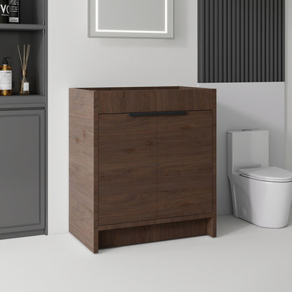 Freestanding Bathroom Vanity Cabinet With Soft Close Doors, Cabinet Only