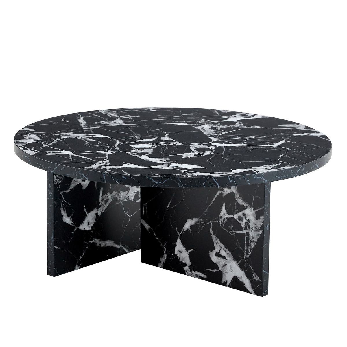 Versatile Round Coffee Table For Various Interior Styles