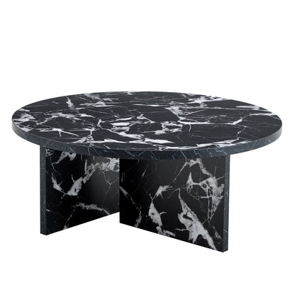 Versatile Round Coffee Table For Various Interior Styles