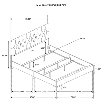James - Panel Bed