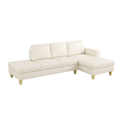 L - Shaped Sectional Sofa With Chaise & Ottoman