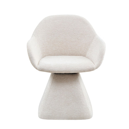 180° Rotating Accent Chair For Living Room - Beige