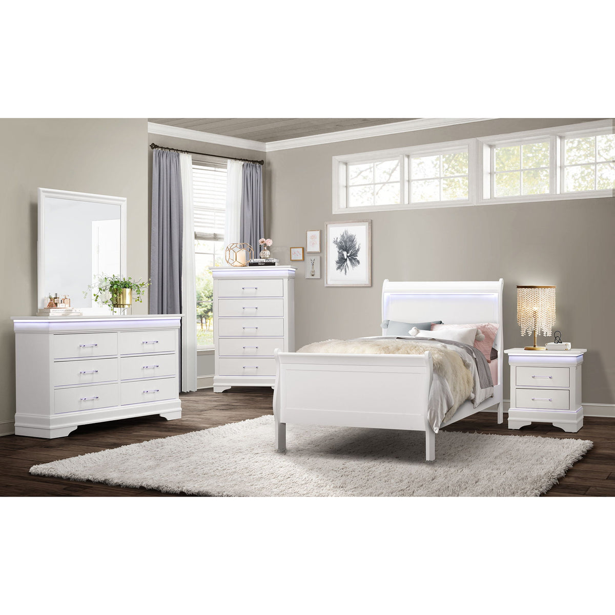 Charlston - Bed With LED