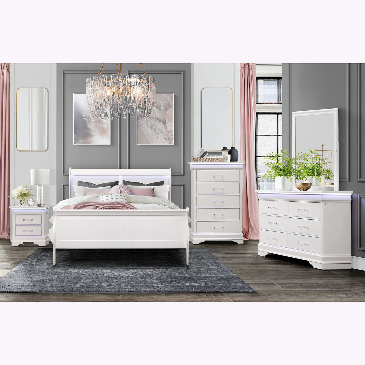 Charlston - Bed With LED