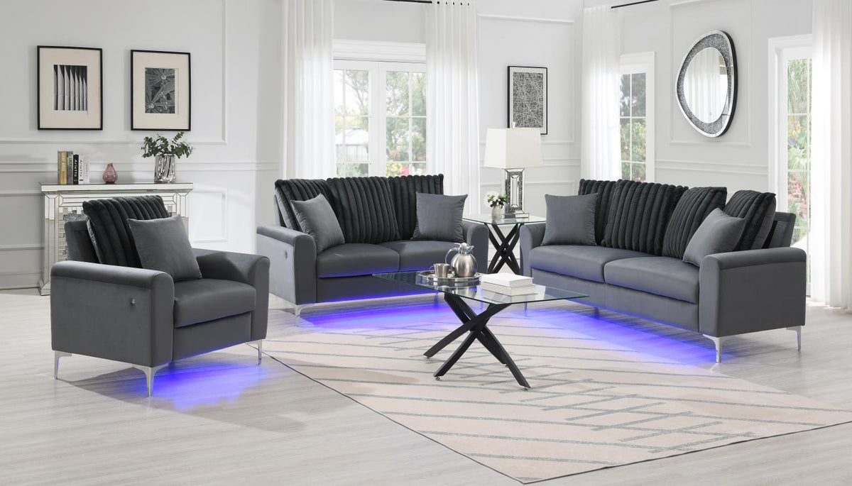 U481 - Sofa & Loveseat - Gray