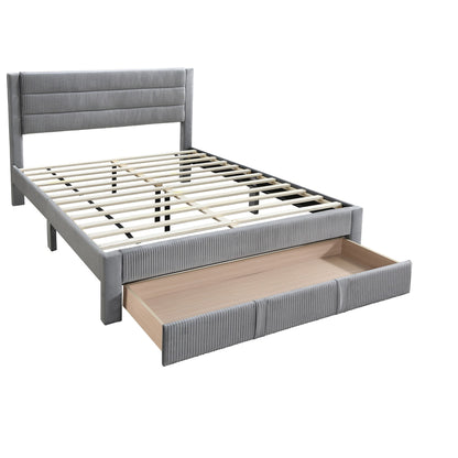 Contemporary Bed With Storage Drawer