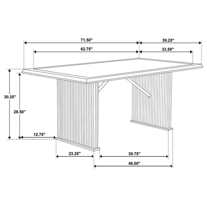 Wawona - Rectangular Dining Table - Brown