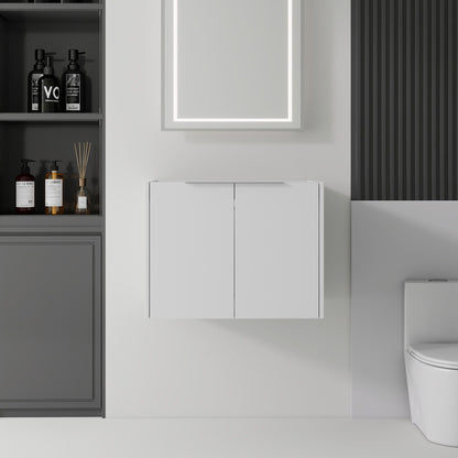 Floating Bathroom Vanity Cabinet With Soft Close Double Doors, Spacious Interior Storage, Wall Mounted, Cabinet Only