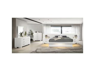 Tokyo - LED Panel Bed With Structured Headboard