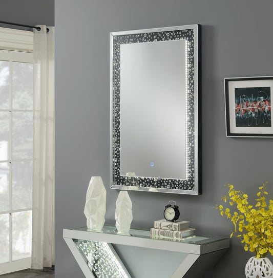 G-400-WM - Glamour LED Wall Decor Mirror - Silver