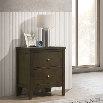 Clement - 2 Drawer Nightstand Bedside Table - Espresso