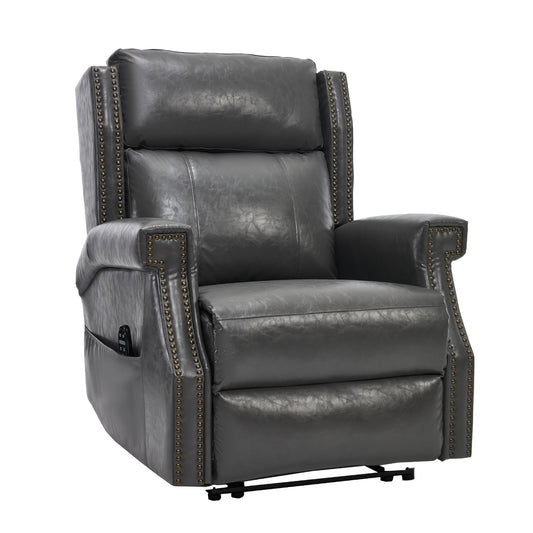 Manual Recliner Chair With Heavy Duty Motion Mechanism, 8 Vibrating Nodes And 3 Massage Modes For Living Room