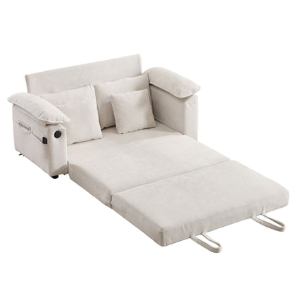 Upholstered Futon Convertible Floor Sofa Bed