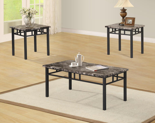 T759 - 3 Piece Table Set - Brown