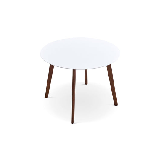 Dining Table - Brown / White