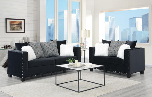 U516 - Loveseat - Black