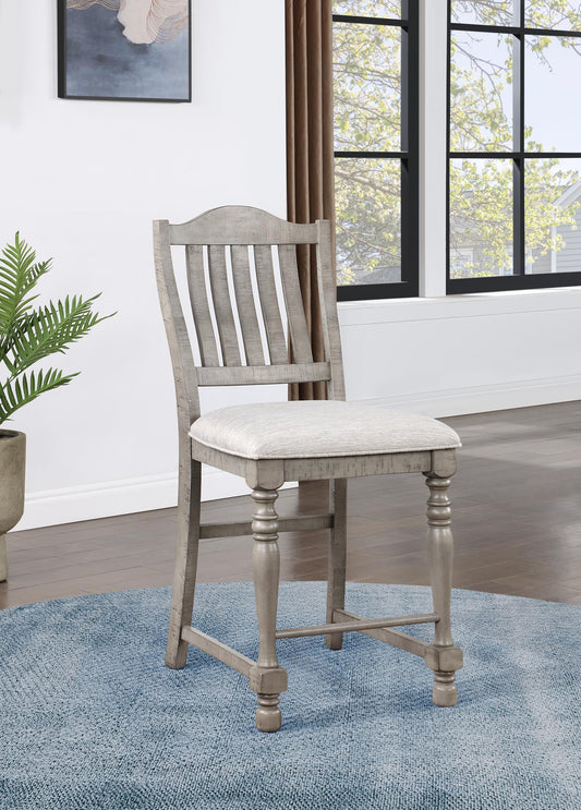 D114 - Counter Height Chair (Set of 2) - Gray