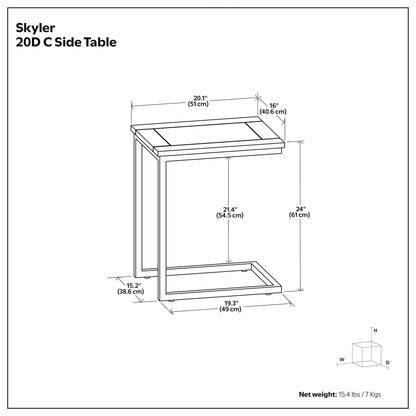 Skyler - Handcrafted C Side Table