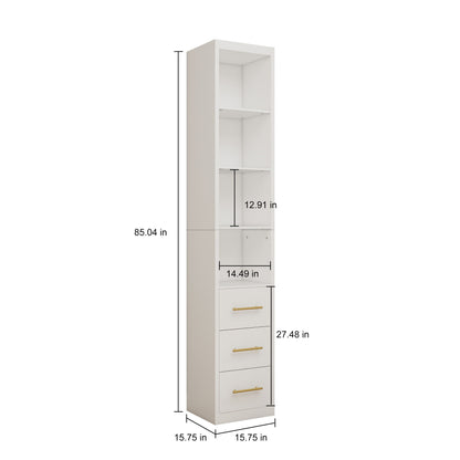 Tall Storage Cabinet With Drawers And Shelves