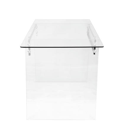 Glacier - Contemporary Desk - Clear