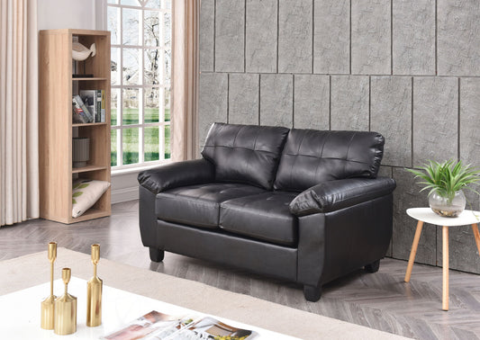 Stylish Loveseat With Padded Arms