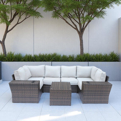 4 Person Patio Set With Cushions - Espresso