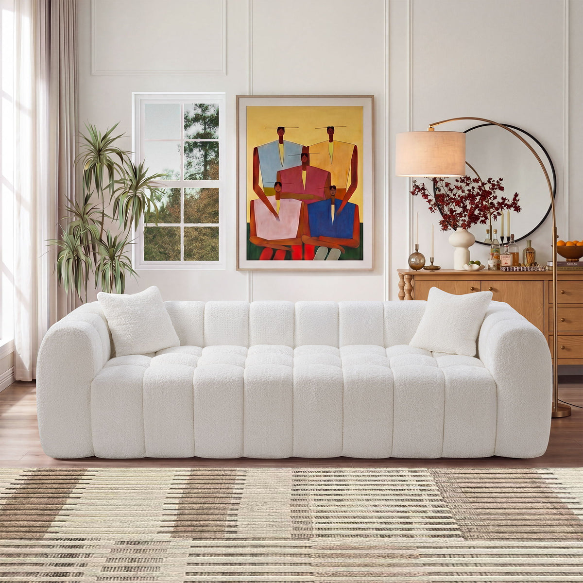 Marshmallow Cloud Compressed Sofa Oversized With 2 Cushions