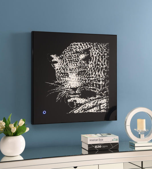 A2020 - LED Wall Art (Leopard) - Silver